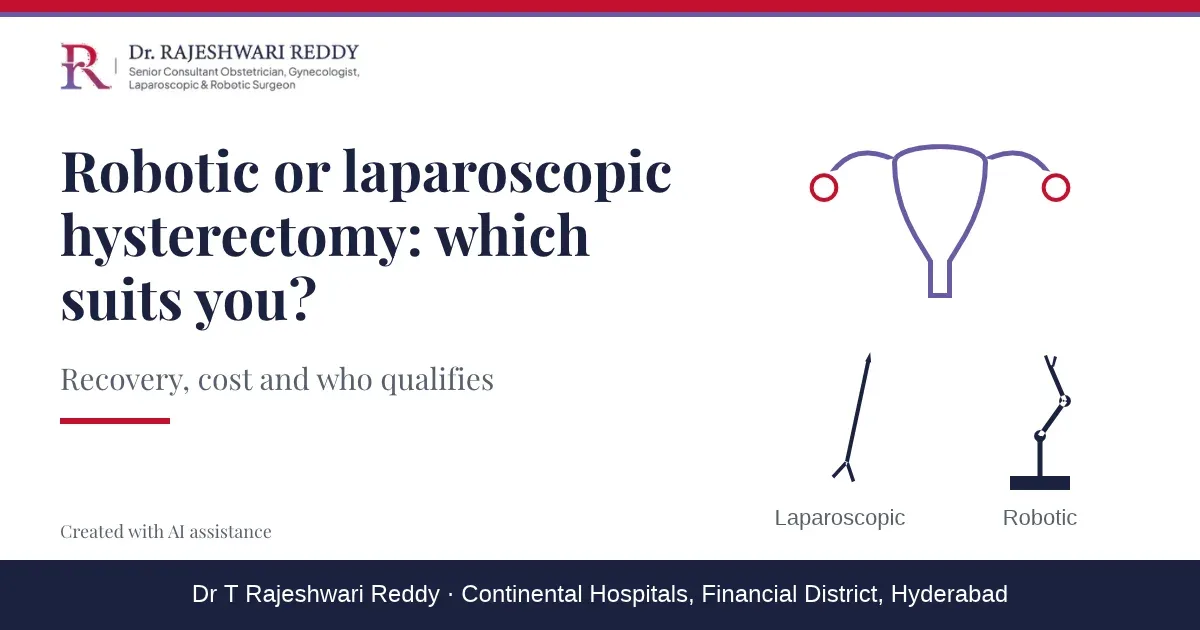 Robotic vs laparoscopic hysterectomy: which one suits you?