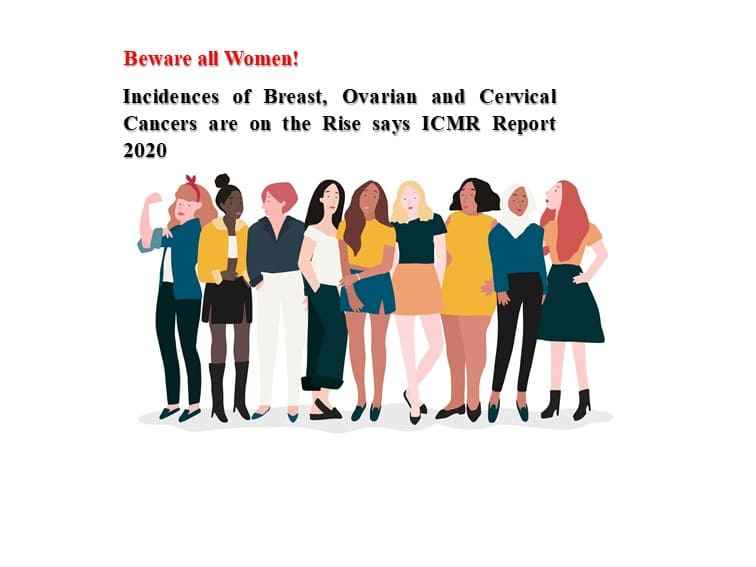 Incidences of Breast, Ovarian and Cervical Cancers are on the Rise – ICMR Report 2020